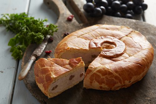 Tourte de volaille aux raisins