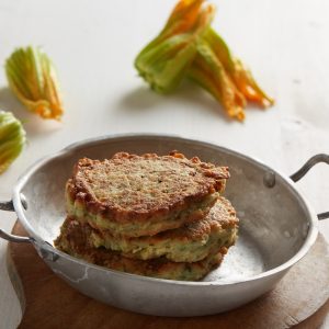 Organic range: potato pancakes and spatzle