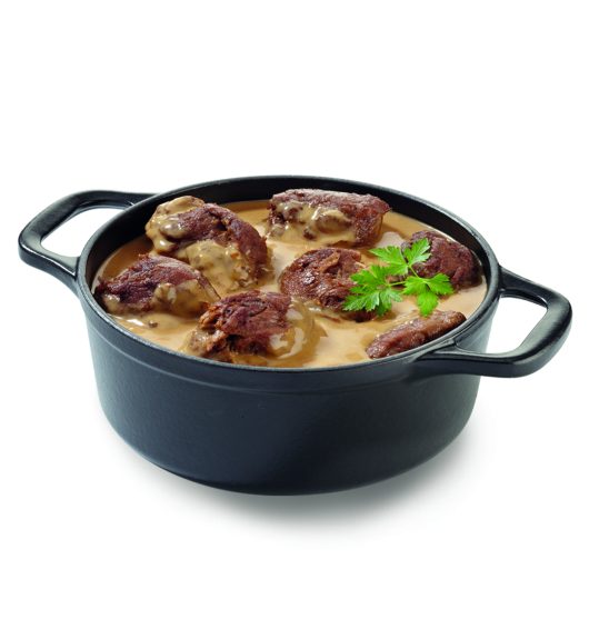 Noix de joue de porc à la bière