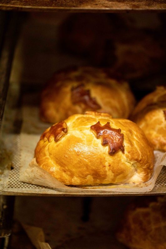 Le jambon en croute à sa sortie du four